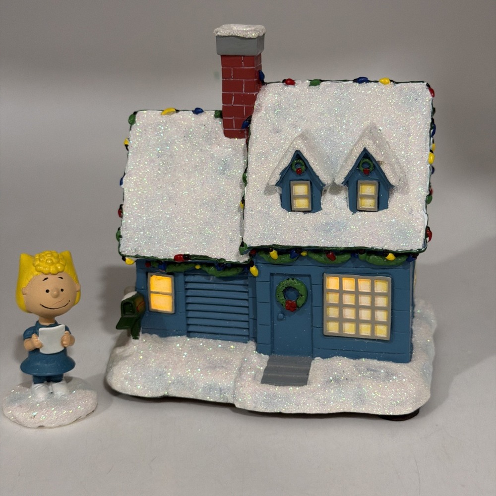 Hawthorne Village Peanuts Christmas Charlie Browns House 14-01254-003  W/ Figure